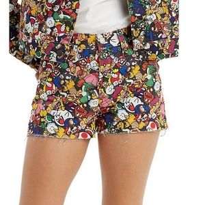 FINAL PRICE Levi's x Super Mario High rise denim shorts